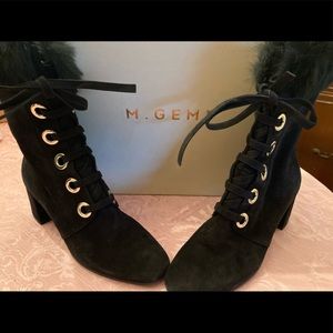 M Gemi suede granny boots.  Adorbs!